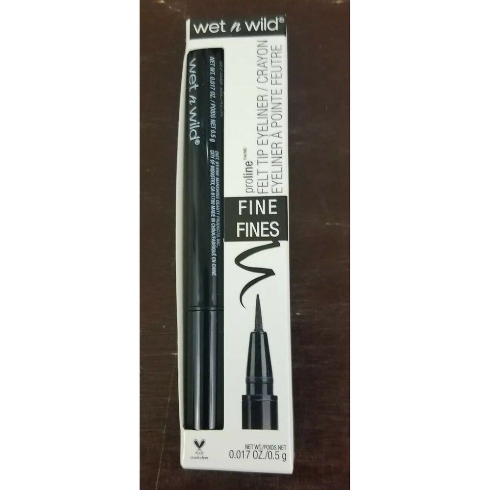 Wet n Wild ProLine Felt Tip Eyeliner Black‎ 875B  0.017 oz